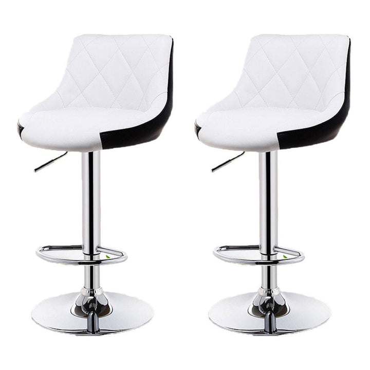 Bar Stools Kitchen Bar Stool Leather Barstools Swivel Gas Lift Counter Chairs x2
