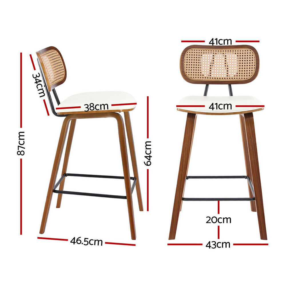 Sale - 2 x Rattan Bar Stools