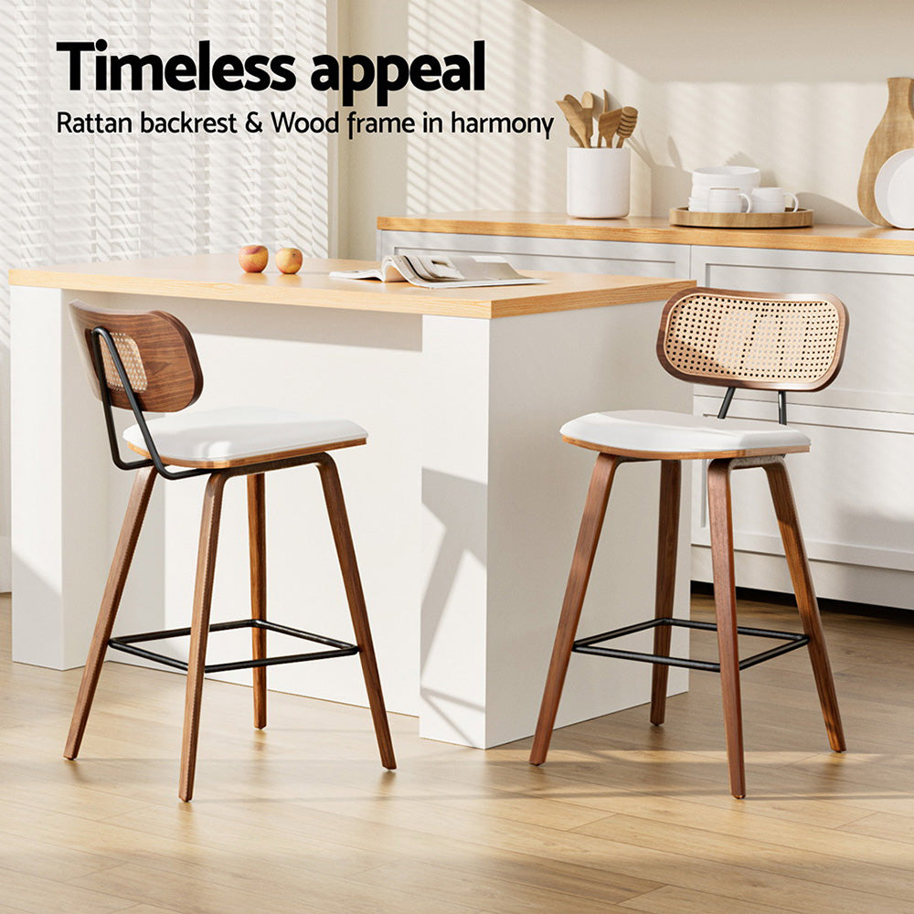 Sale - 2 x Rattan Bar Stools