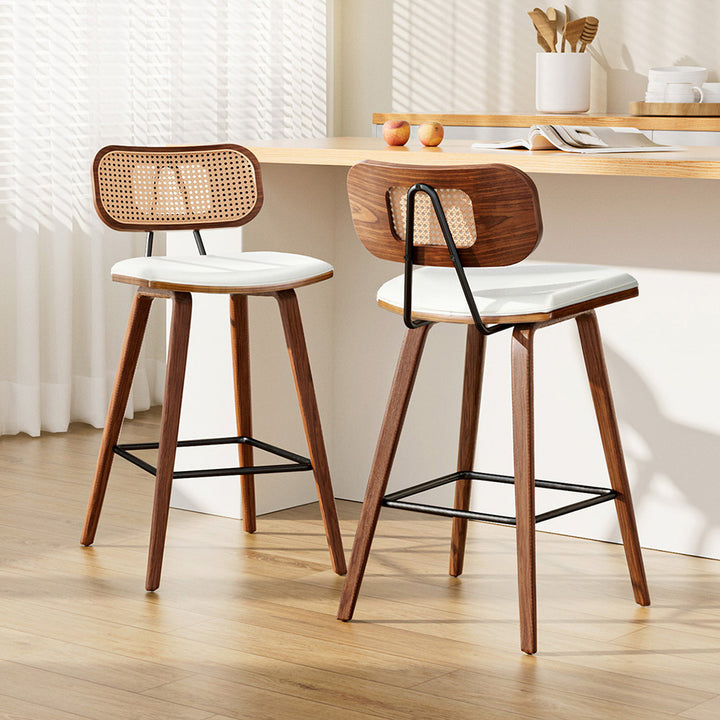 Sale - 2 x Rattan Bar Stools