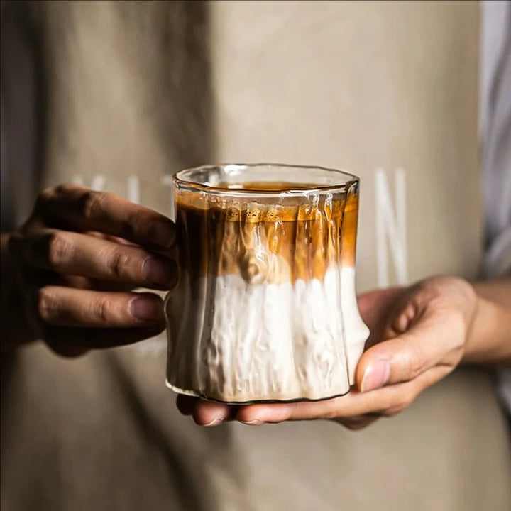 Tree Trunk  Iced Coffee Glass Cup