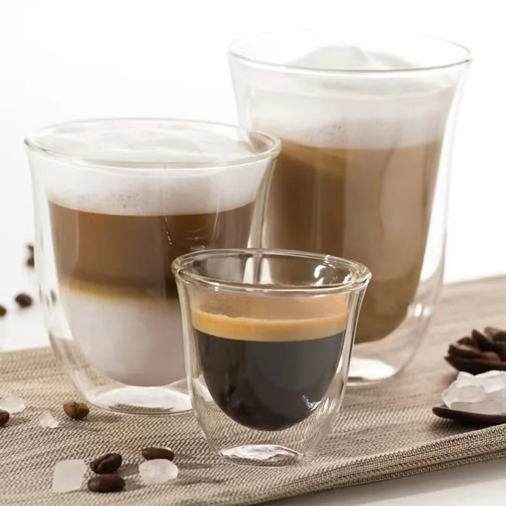 High Borosilicate double layer Glass Heat Insulation Coffee Tea Cup