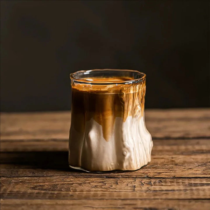 Tree Trunk  Iced Coffee Glass Cup