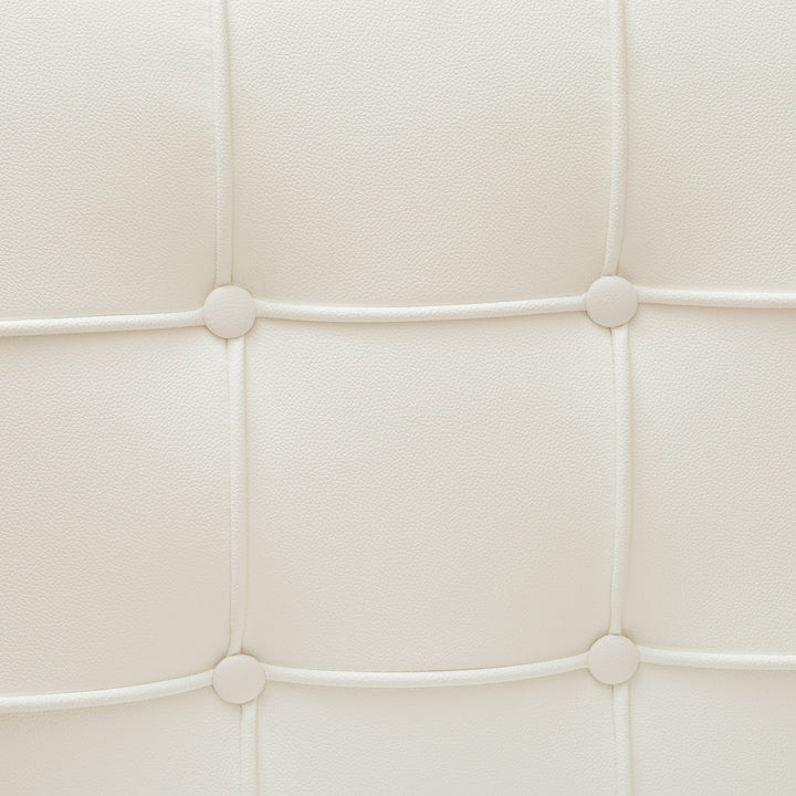 Pandora Modern Bonded Leather Dining Chair in White