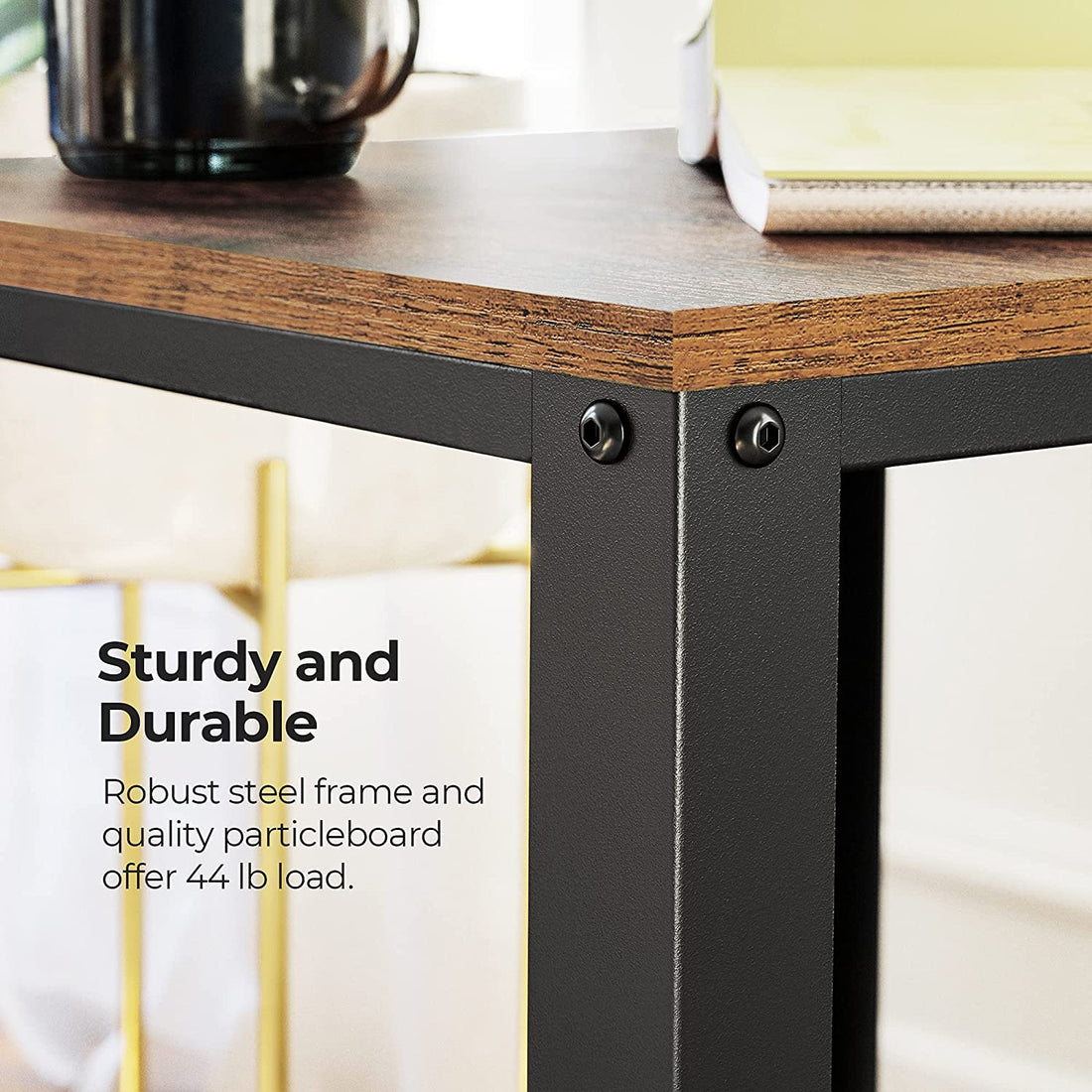 2-Tier Side Table with Storage
