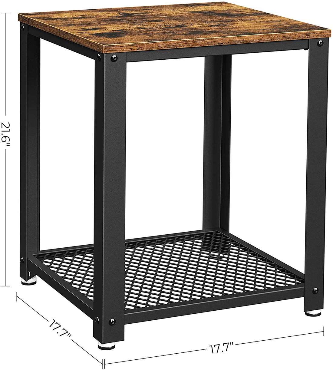 2-Tier Side Table with Storage
