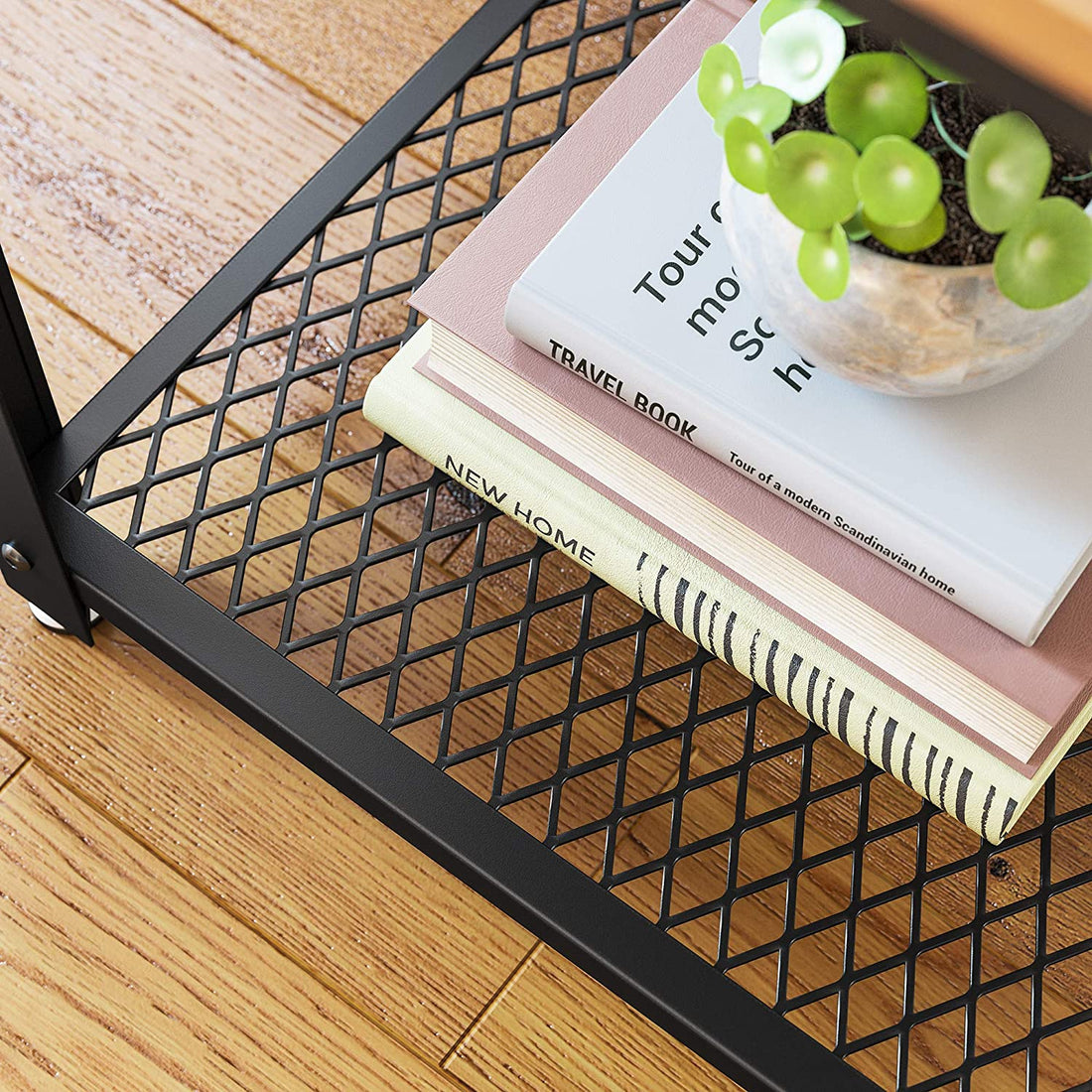 2-Tier Side Table with Storage