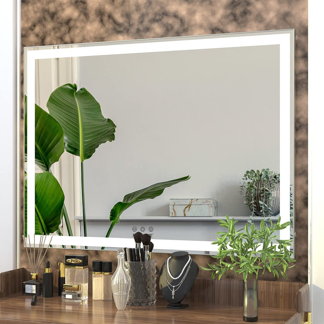 Large Makeup Mirror 3 Modes Lighted and Smart Touch Control