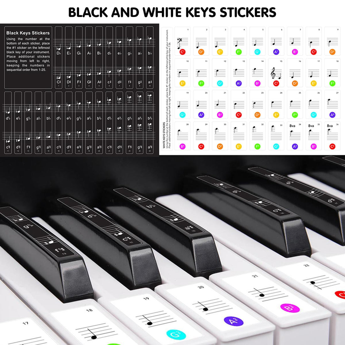 61 Keys Electronic Keyboard Piano with Stand - Silver