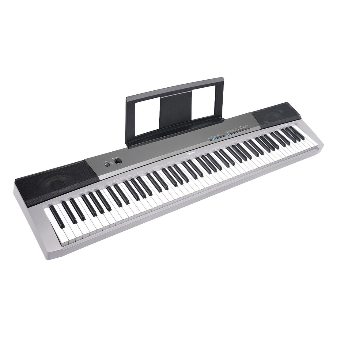 88 Keys Electronic Keyboard Piano with Stand Silver