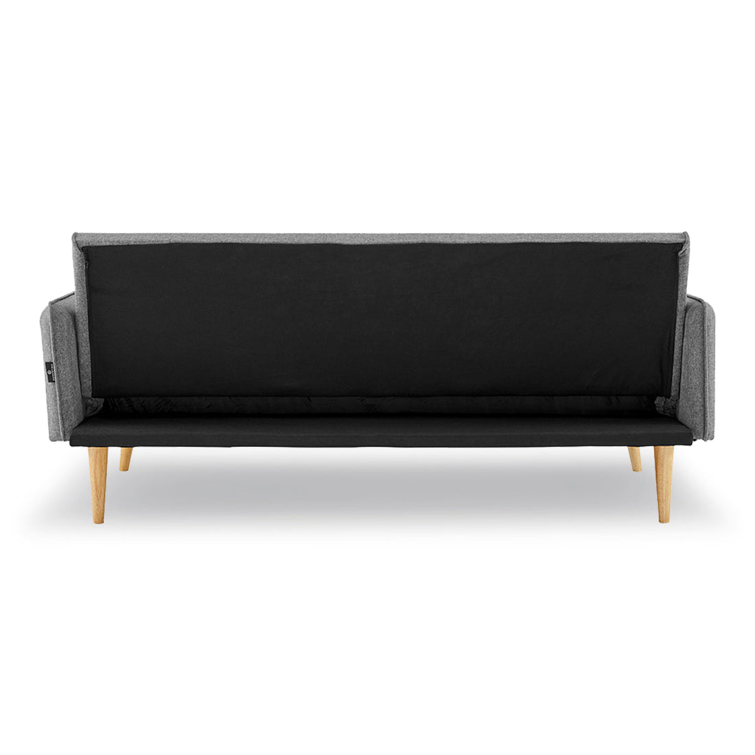 3 Seater Modular Linen Fabric Sofa Bed Couch Armrest Grey