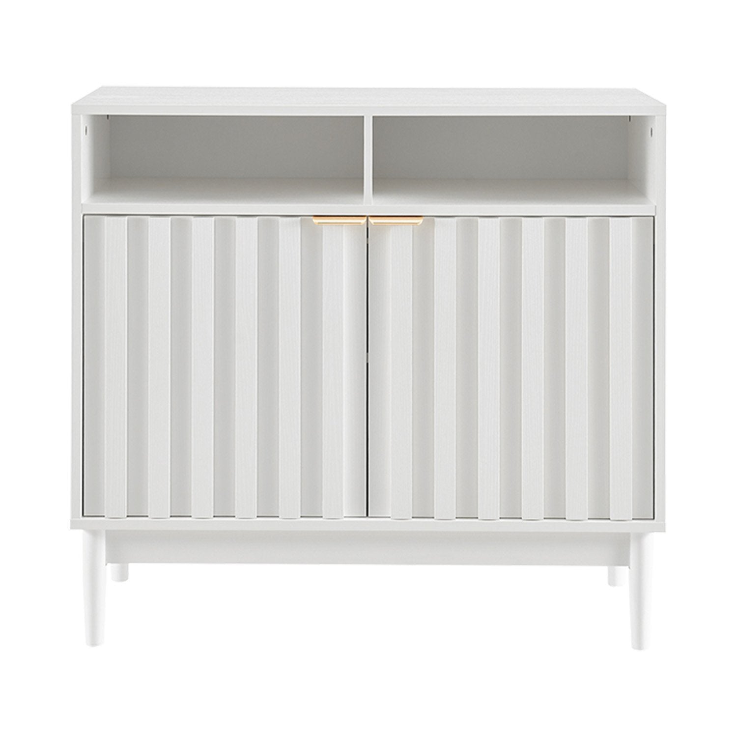 Sarantino Eleni 2-Door Sideboard Buffet Hallway Cabinet Storage Console Cupboard in White