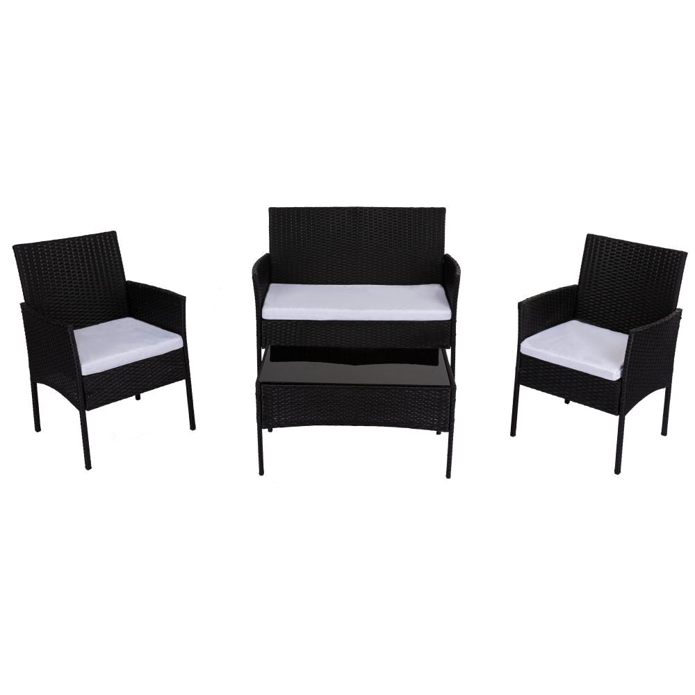 4-Seater Ville PE Wicker Outdoor Lounge Sofa Set