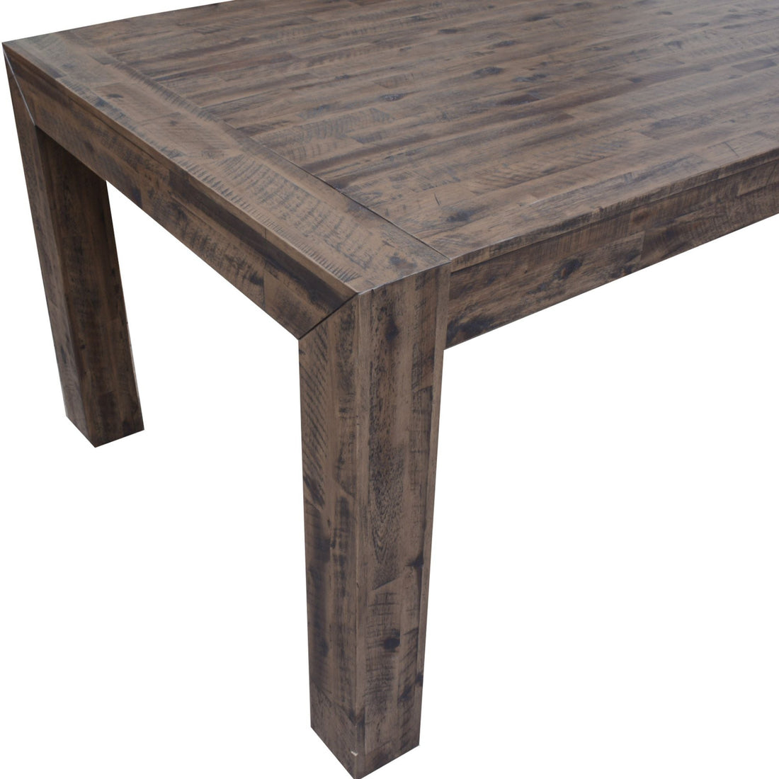 7pc Dining Set 180cm Table with 6 Solid Wood Fabric Chair