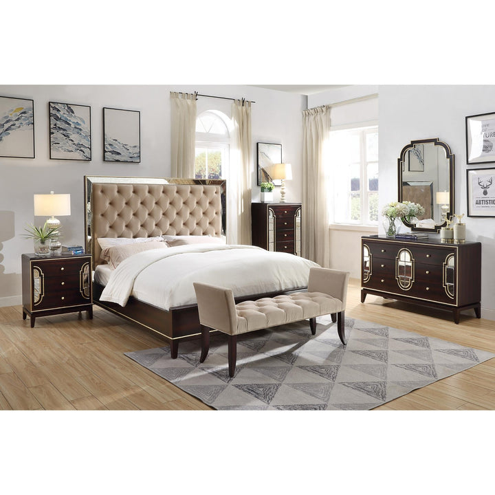 2pc Bedside Table Dresser Solid Wood Chest of Drawers Nightstand