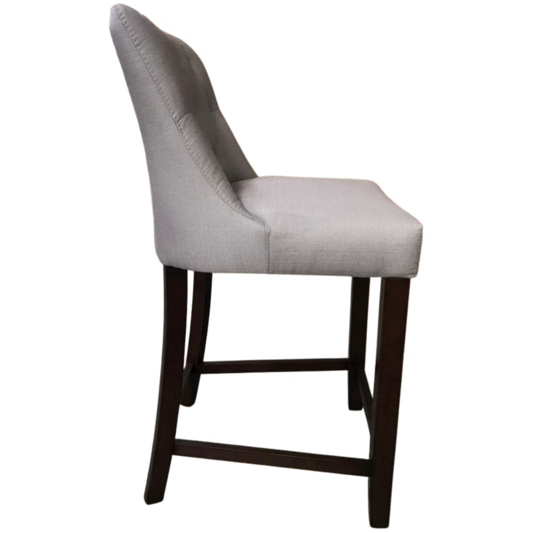 2pc High Fabric Dining Chair Bar Stool French Provincial Solid Timber