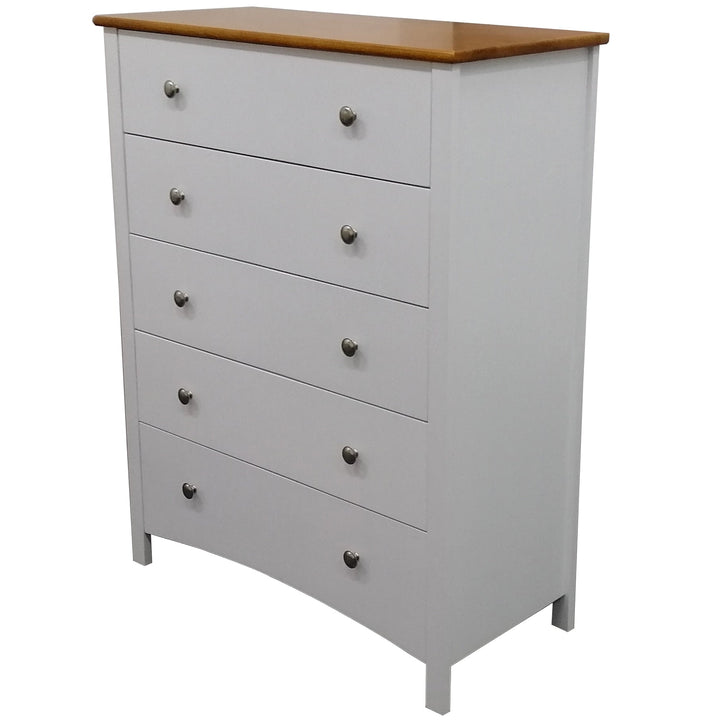 3 Pcs Tallboy Bedroom Set Drawers Nightstand Storage Cabinet - WHT