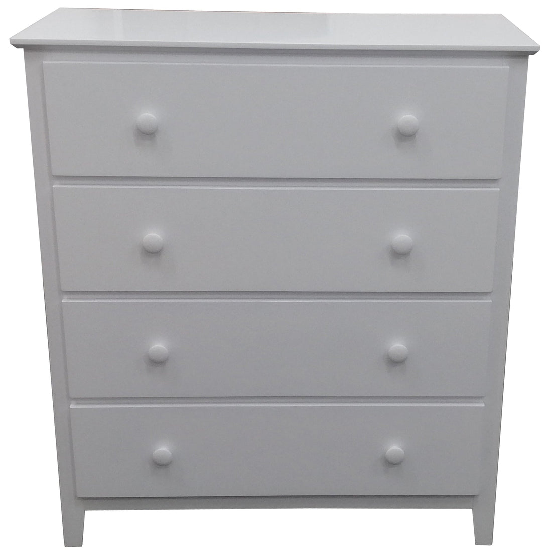 3 Pc Bedside Tallboy Bedroom Set Drawers Nightstand Storage Cabinet -WHT