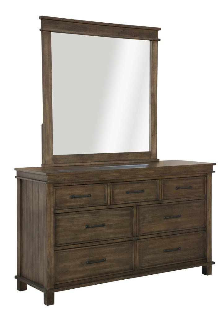 7 Chest of Drawers Tallboy Storage Cabinet - Rustic Grey