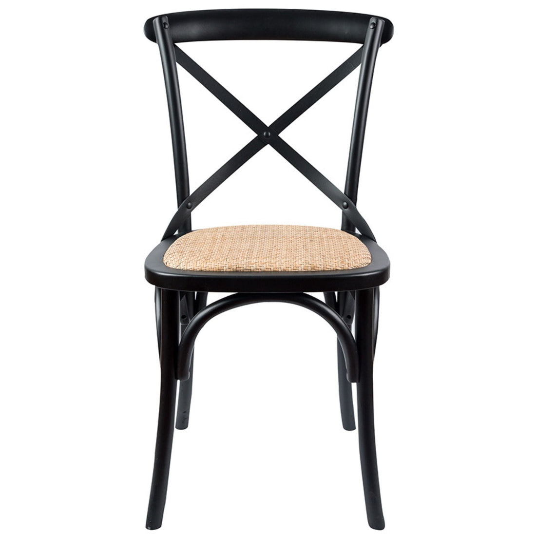 9pc Dining Set 210-310cm Extension Timber Table 8 Black Cross Back Chair