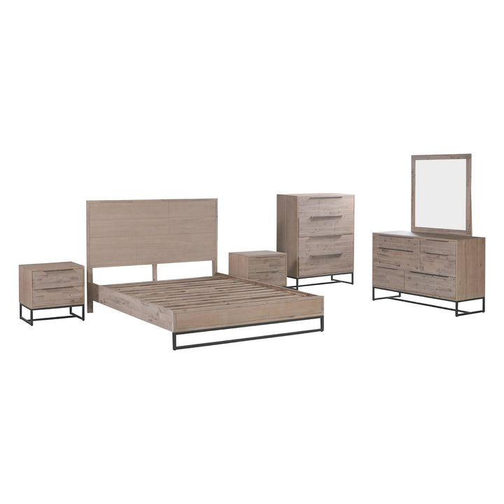 5 Pieces King Size Bedroom Suite made in Solid Wood