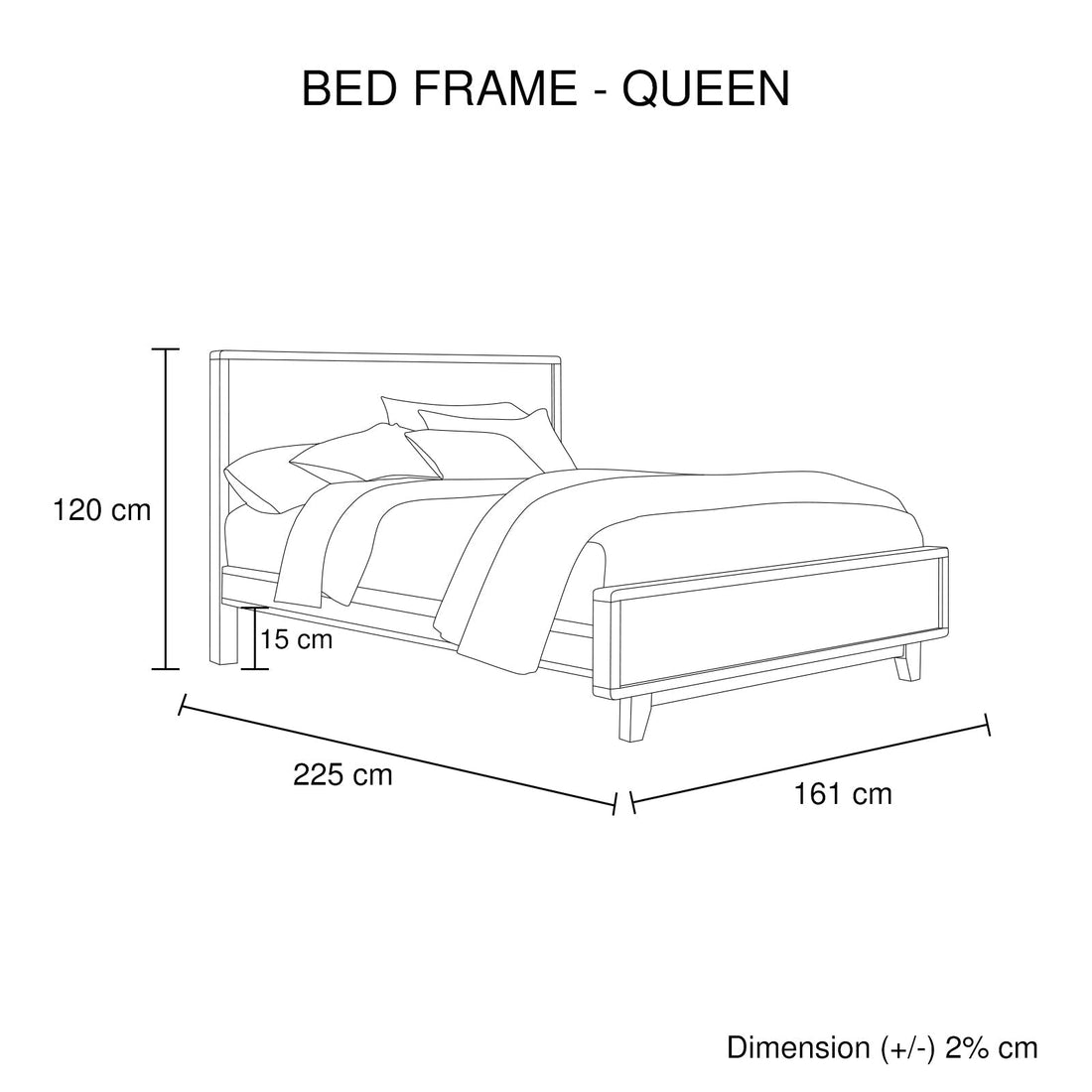 4 Pieces Queen Size Bedroom Suite in Solid Wood Antique Design