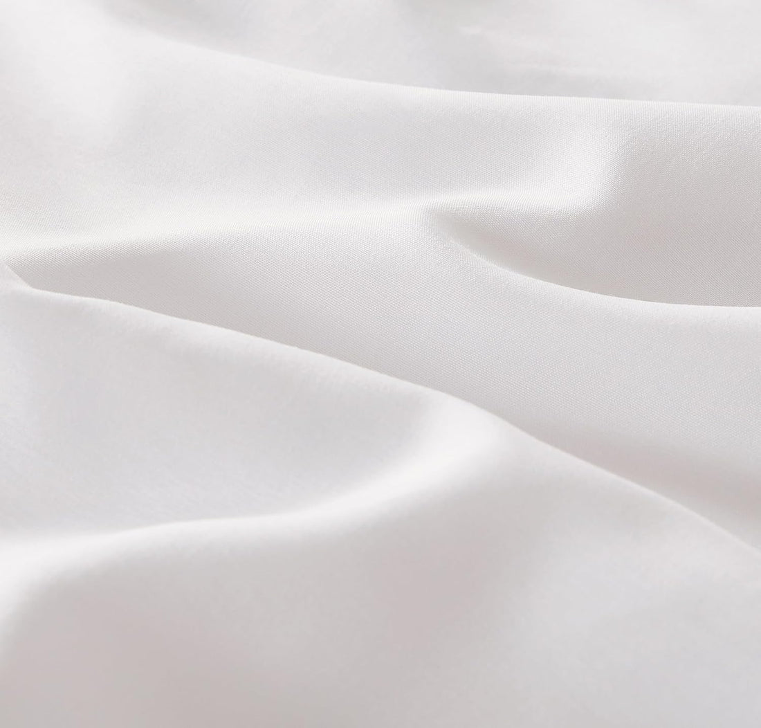 Bamboo Microfibre Quilt Cover Set - White - King