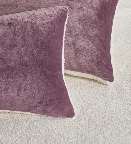 2-in-1 Teddy Sherpa Quilt Cover Set (Mve, Super King)