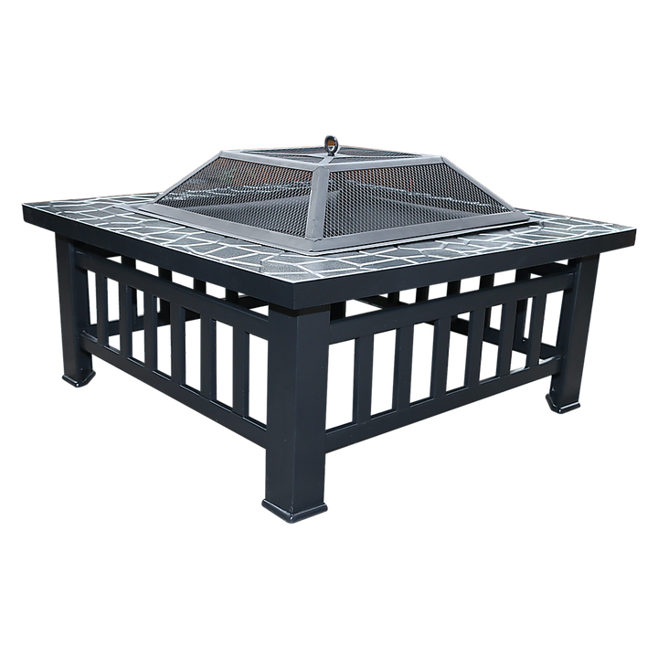 Brunswick 18" Square Metal Fire Pit Outdoor Heater