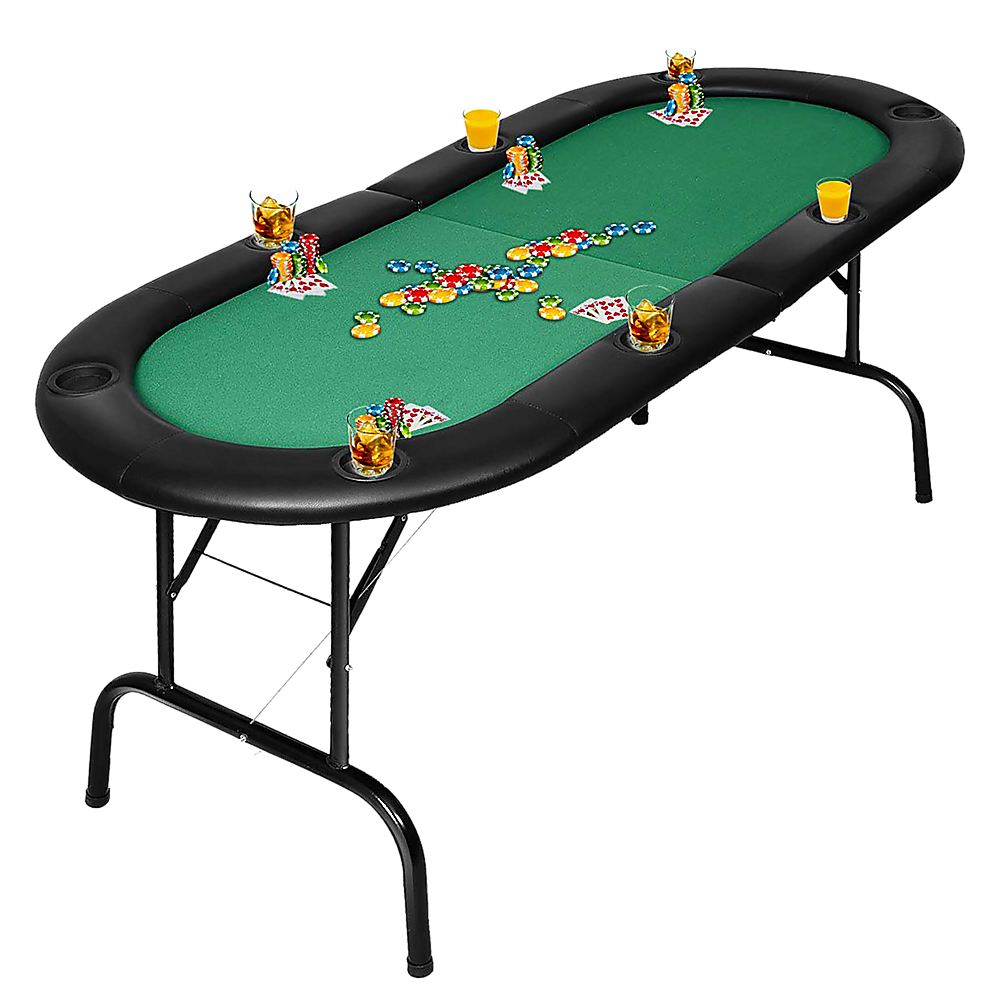 8 Player Folding Poker Blackjack Table