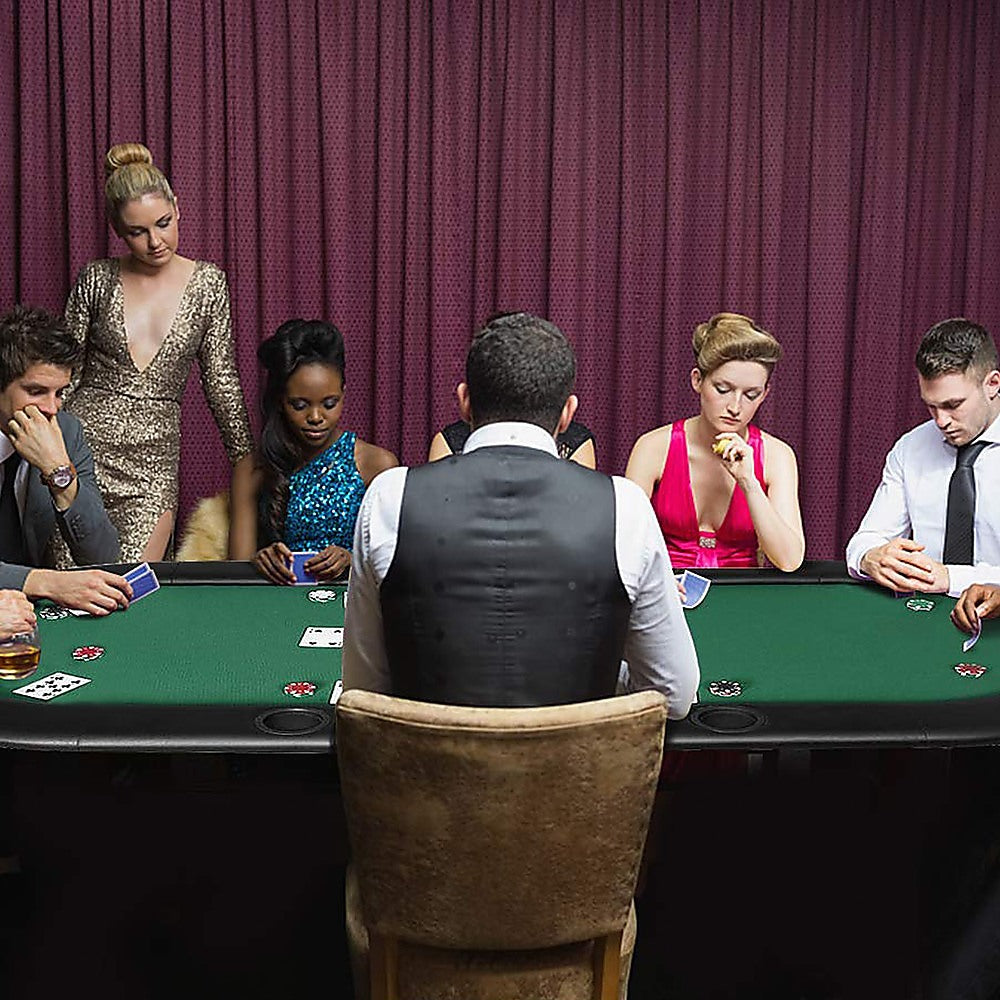 8 Player Folding Poker Blackjack Table