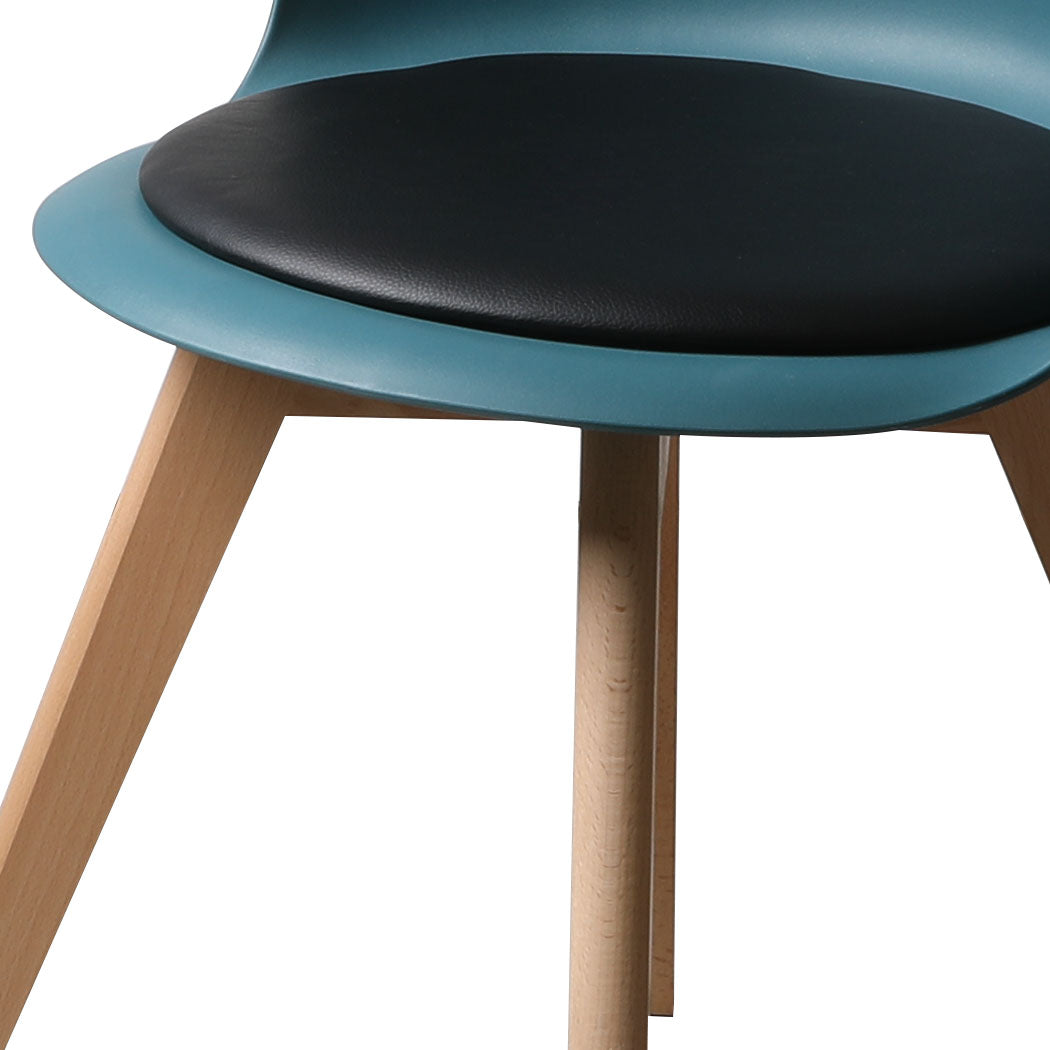 4Pcs Office Meeting Chair Set PU Leather Retro type 1